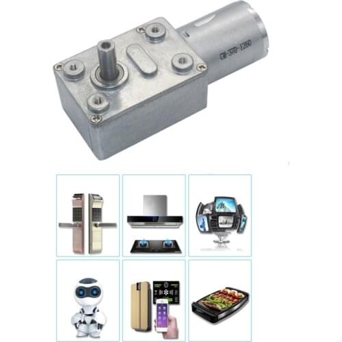 High Torque Speed Reducer for Mini Geared Motor JGY370 6V/12V24V Reversible Low Speed Worm Gear Motor 2 RPM to 375 RPM