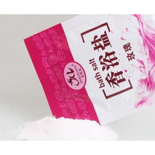 1 Bag Bath Sea Salts Rose Essence Powder Shower Body Foot Massager Skin Care SPA Exfoliation Scruber Gift