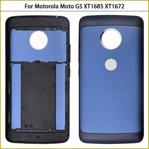 10PCS For Motorola Moto G5 XT1685 XT1672 XT1670 XT1671 XT1676 Metal Battery Cover Back Door G5 Rear Housing Case Replacement