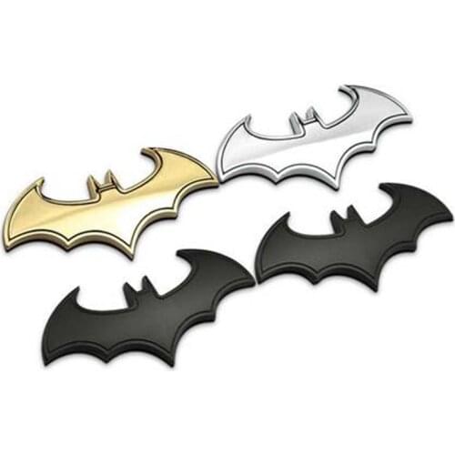 3D Car Stickers Metal Bat Badge Emblem Tail Decal Motorcycle Car Accessories Automobiles For Patriot Toyota Bat Sticker