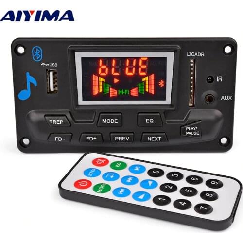 AIYIMA Bluetooth-compatible Multi Function MP3 Lossless APE Decoder Board APP EQ FM Spectrum Display For Amplifiers Home Theater