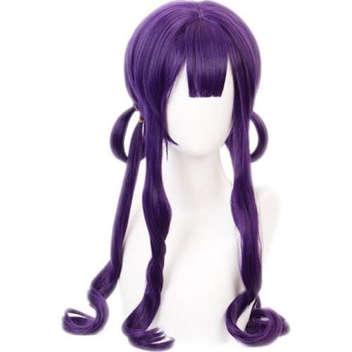 Anime Kwai Akane Aoi Purple Wig Cosplay Costume Jibaku Shounen Toilet-bound Hanako-kun Women Synthetic Hair Wigs