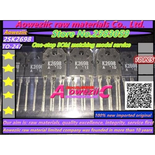 Aoweziic 100% new imported original 2SK2698 K2698 TO-3P N 15A 500V FET transistor