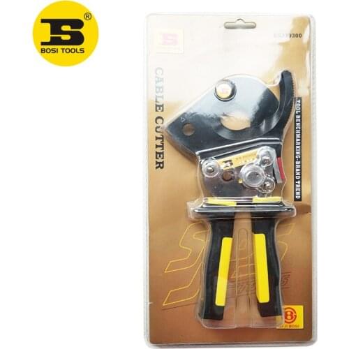 BOSI Heavy Duty Ratchet Cable Cutter Up To 300mm2 Ratcheting Wire Cut Tool