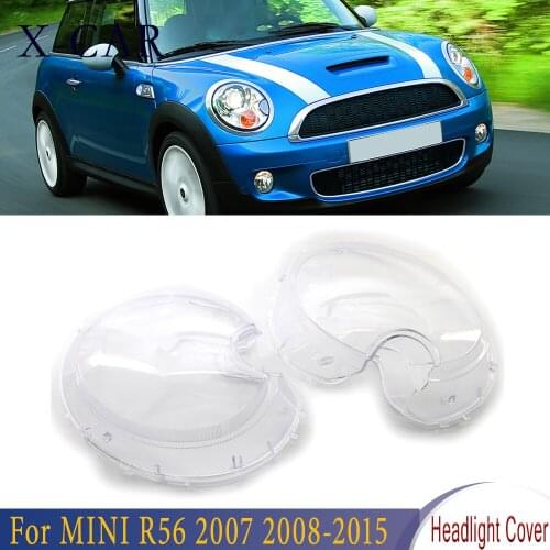 X-CAR Left Right Headlight Cover Waterproof Replacement Clear Side Headlamp Shell For MINI R56 2007-2015 63127270023 63127270024