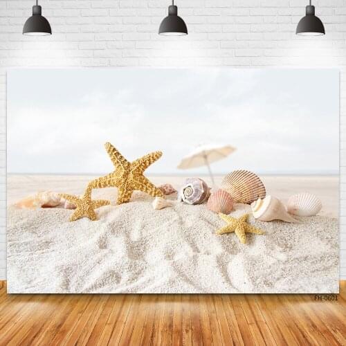 Summer Tropical Photo Studio Backdrops For Photography Beach Sea Tree Sand Palms Baby Child Birthday Party Backgrounds Photocall