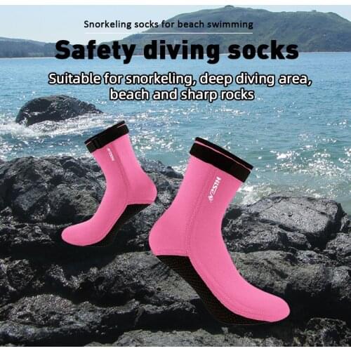 Hisea Neoprene High Upper Warm Anti Skid Shoes Winter Swimming Surfing Fishing Scuba Diving Sox Soft Anti Scratch Beach Sox