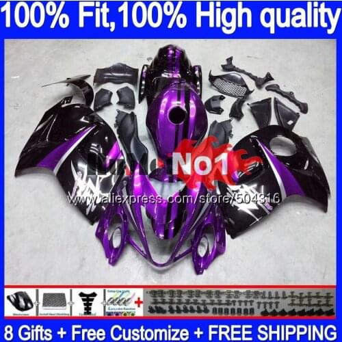 Injection For SUZUKI GSXR-1300 GSXR 1300 Hayabusa 30MC.0 GSXR1300 2008 2013 2014 2015 2016 08 13 14 15 16 Fairing Purple black