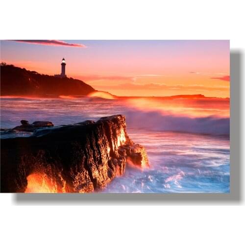 Canvas Wall Art - Navigation Lighthouse - Poster Giclee Wall Decorations for Living Room High Definition Printed - 24x36 inches