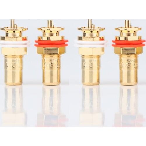 CMC 816-U RCA Jack RCA Terminal Sockets Gold Plated jack High-end RCA Socket Adapter AV Terminal Phono Connector