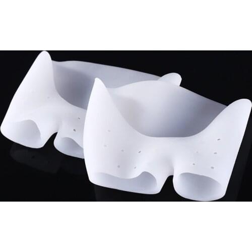 Massge Toe Pad 1 Pair Silicone Toe Sleeve Foot Protection Ballet High Heels Hallux Valgus Gel Protective Protector Care Tool