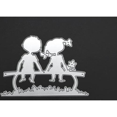 YLCD142 Boy Girl Metal Cutting Dies For Scrapbooking Stencils DIY Cards Album Decoration Embossing Folder Die Cutter Template