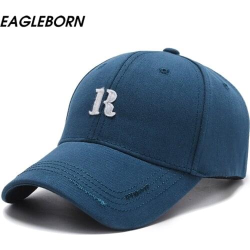New Baseball Cap Women Kpop Hats Fashion Letter Embroidery R Letter Baseball Cap Men Trend Sun Light Color Baseball Caps Quality