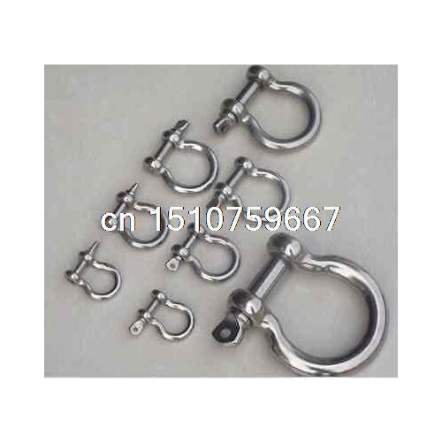 New 2pcs M4 304 stainless steel bow shackles High strength buckle