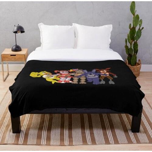 FNaF crew Blanket Plush Velvet Warm Decoration Bed Home Throw Sofa Blankets Unisex Children Boys Gifts Adult NEW