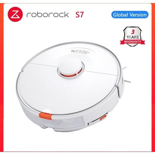 2021 newest Roborock S7 robot vacuum cleaner for home sonic mopping ultrasonic carpet clean alexa mop lifting upgrade for S5 max