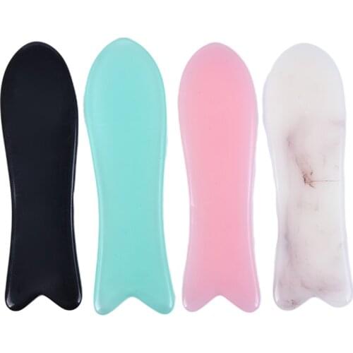 1pc Fish Shape GuaSha Board Massage Scraper Massager GuaSha Board Resin Acupoint Face Eye Care SPA Massage Tools