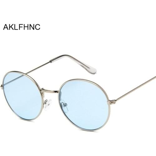 Retro Oval Sunglasses Men Women Brand Designer UV400 Vintage Metal Frame Sun Glasses Male Female Fashion Lunette De Soleil Femme