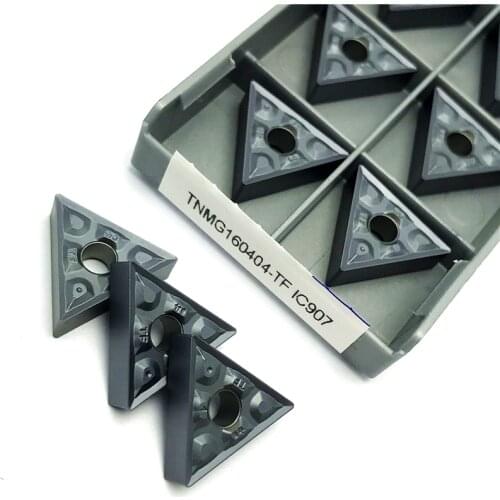 TNMG160404 TF IC907 Carbide inserts External Turning Tools Metal lathe tool CNC Turning insert TNMG 160404 Cutting tool