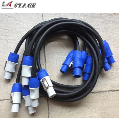 Free Shipping 8pcs/lot 1.5mm2 1-10M Powercon Extended Cable For Co2 Jets/230W/200W Moving Beams 7R/5R