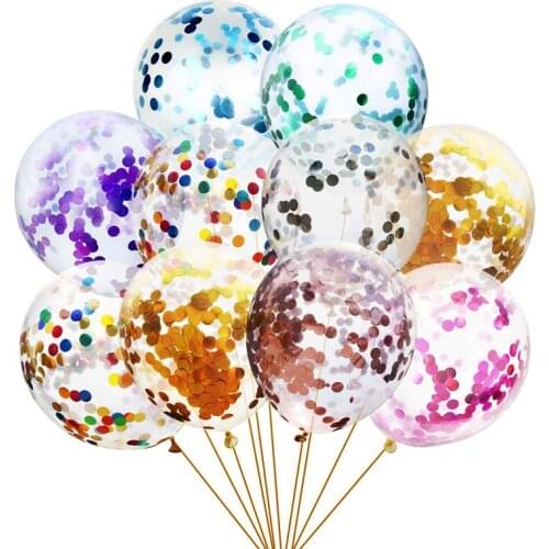 A Lot 12inch Glitter Confetti Latex Balloons Wedding Christmas Decoration Baby Shower Birthday Party Decor Air Wedding Globos