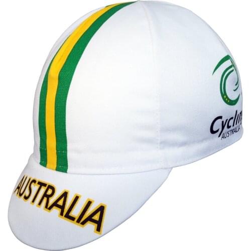 Cycling australia team bicycle cap Road bike wear Cycling caps lightweight breathable men and women Cycling headwear
