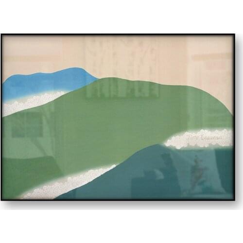 Green Mountains Kamisaka Sekka Vintage Japanese Art Poster Japan Landscape Canvas Print Woodblock Wall Art Home Decoration Gift