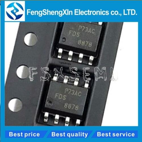 10pcs/lot FDS8878 8878 SOP-8 N-Channel PowerTrench MOSFET