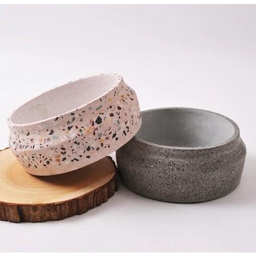 20cm Big Size Concrete Planter Molds Round Shape Silicone Flower Pot Molds Cement Plants Potting Mould Pottery mould