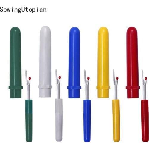 5PCS Seam Ripper Cross Stitch Sewing Tools Sharp Stitches Removed Tool Safe Plastic Handle Craft Thread Cutter
