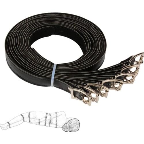 7pcs/set BDSM Bondage Leather Belt Soft Rope Flirting Sex Toys For Couples Roleplay Restraint Slave Slut Adult Game Accessories