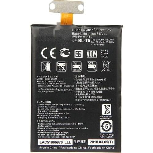BL-T5 Battery for LG Google Nexus 4 E960 Optimus G E970 E973 F180 LS970 E975 BLT5