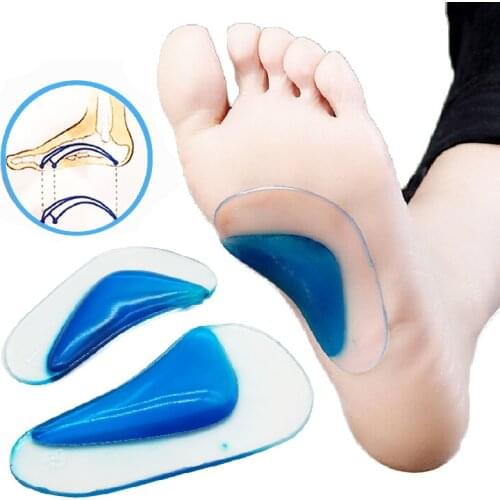 Kids Orthotic Insole Arch Support Silicone Children Insole Flat Foot Flatfoot Corrector Shoe Cushion Insert Gel orthopedic pad