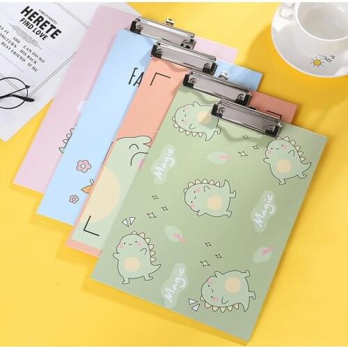 A4 small fresh Creative cartoon board Writing pad for folder Student office supplies Plate splint Business fasteners tablet