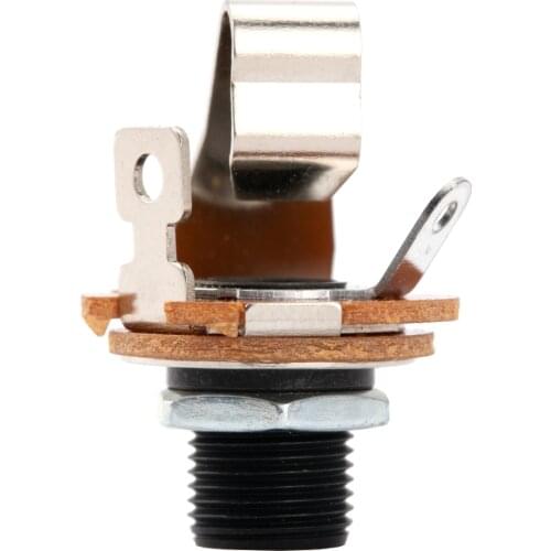 Musiclily Pro 1/4 inch Mono Output Jack Socket 2-Contact for Electric Guitar and Bass, Black