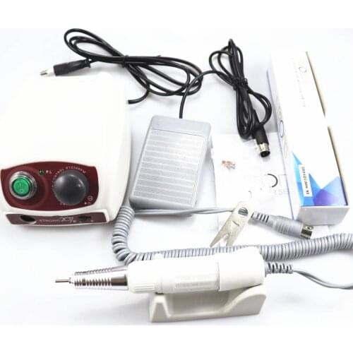 Electric Nail Drill 35000RPM, Control Box 207B Strong H20N 35K Handle Manicure Pedicure Nail File, Nail Art Equipment