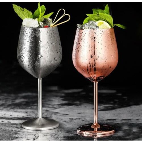 Copper Stainless Steel Copper Anti-fall Cocktail Wine Exquisit Cup Juice Drink Champagne Party Food Grade Shatterproof Drinkware