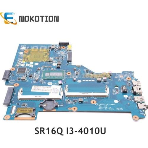 NOKOTION For HP 15-R 15-R015DX laptop motherboard SR16Q I3-4010U CPU 764109-501 764109-001 ZSO50 LA-A992P