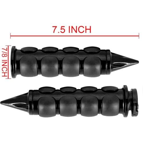 Motorcycle 7/8" Handlebar Hand Grips Bar End Plugs W/ Throttle Tube