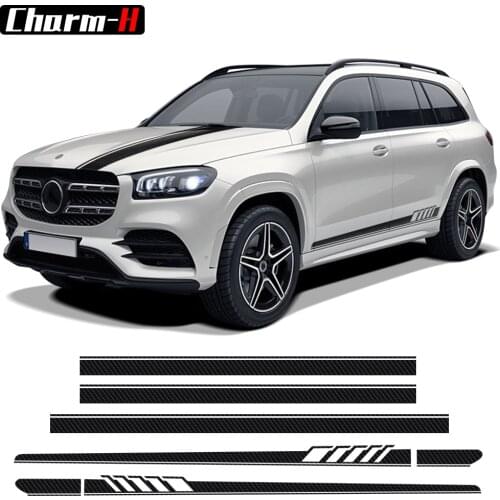 Edition 1 Styling Car Door Side Skirt Sticker Bonnet Stripes Decal Kit For Mercedes Benz GLS Class X167 X166 Accessories