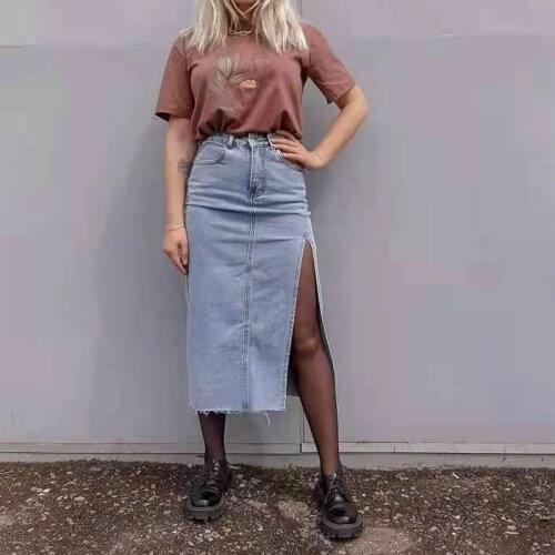 OCIMUM Slit Pencil Skirts