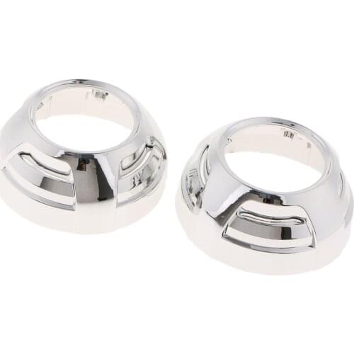 Pair 3.0 Inch HID Bi-Xenon Projector Lens Headlights Shroud Car Headlight Retrofit For Porsche Cayenne