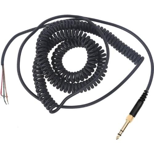 Spring Coiled Repair DJ Cord Cable Replacement for ATH-M50 ATH-M50s MDR-7506 7509 V6 V600 V700 V900 7506 Headphones
