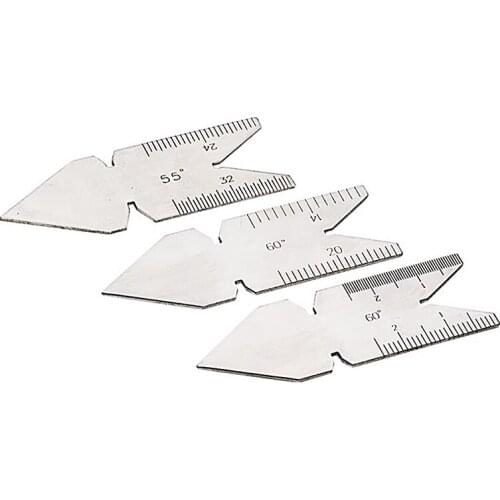 Center Gauge 60 Angle Template Inch Metric Screw Punch Measurement Measuring Lathe Tool