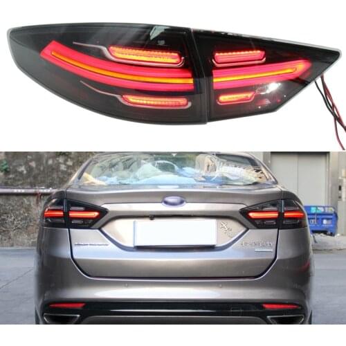 DNO LED Taillight For Ford Mondeo 2013 2014 2015 2016 Auto Rear Running Lamp Brake Reverse Dynamic Turn Signal Car Tail Light