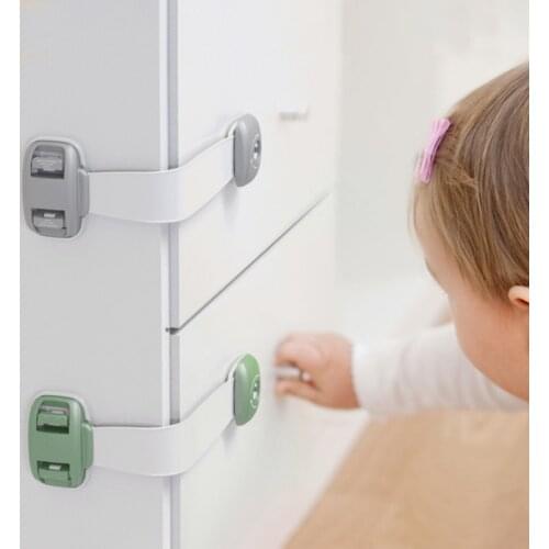 1 Pcs Drawer Door Cabinet Cupboard Toilet Safety Locks Childrens Cabinet Door Anti-pinch Security Lock Baby Protective