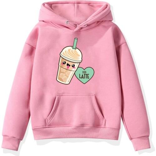 ZWF510 Print Girls Hoodie Boys Sweatshirts Long Sleeved Hoody Children Autumn Casual Style Clothes Toddler Outerwear 3-10 Years