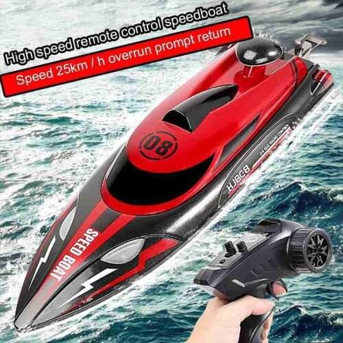 2.4GHz Remote Control Boat Waterproof RC High Speed Ship Electric Toy Remote Control Boat Outdoor Toy RC Racing Boat Kids Gift