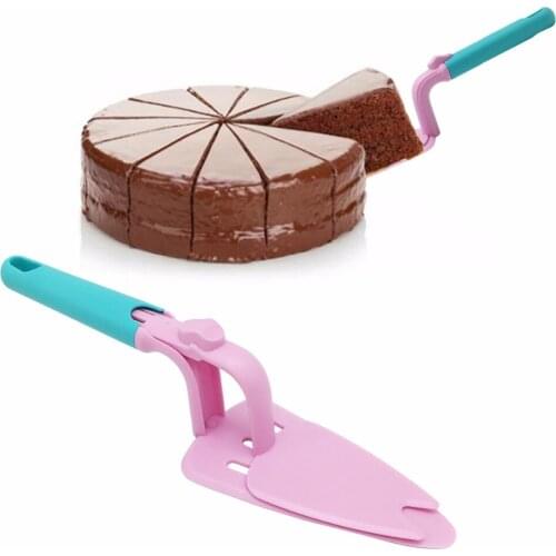 2017 Pushable Cake and Pie Server Easy Release Ice Cream Cake Cutter Holder DIY Dessert Tools Pizza Shove Baking Accessories