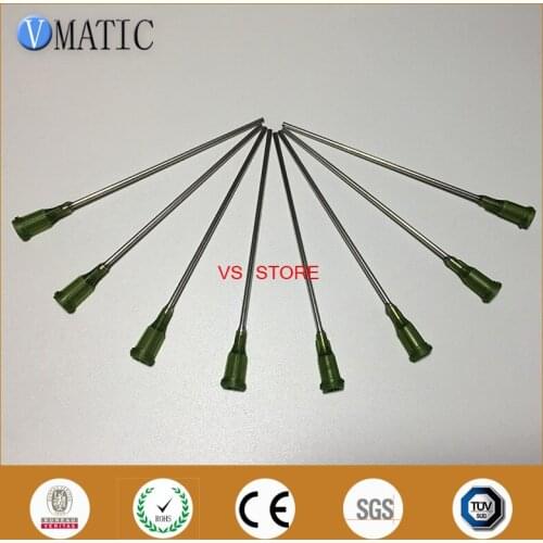 Free Shipping Quality 10Pcs 14G 10cm Length Dispensing Needle Tips 100mm